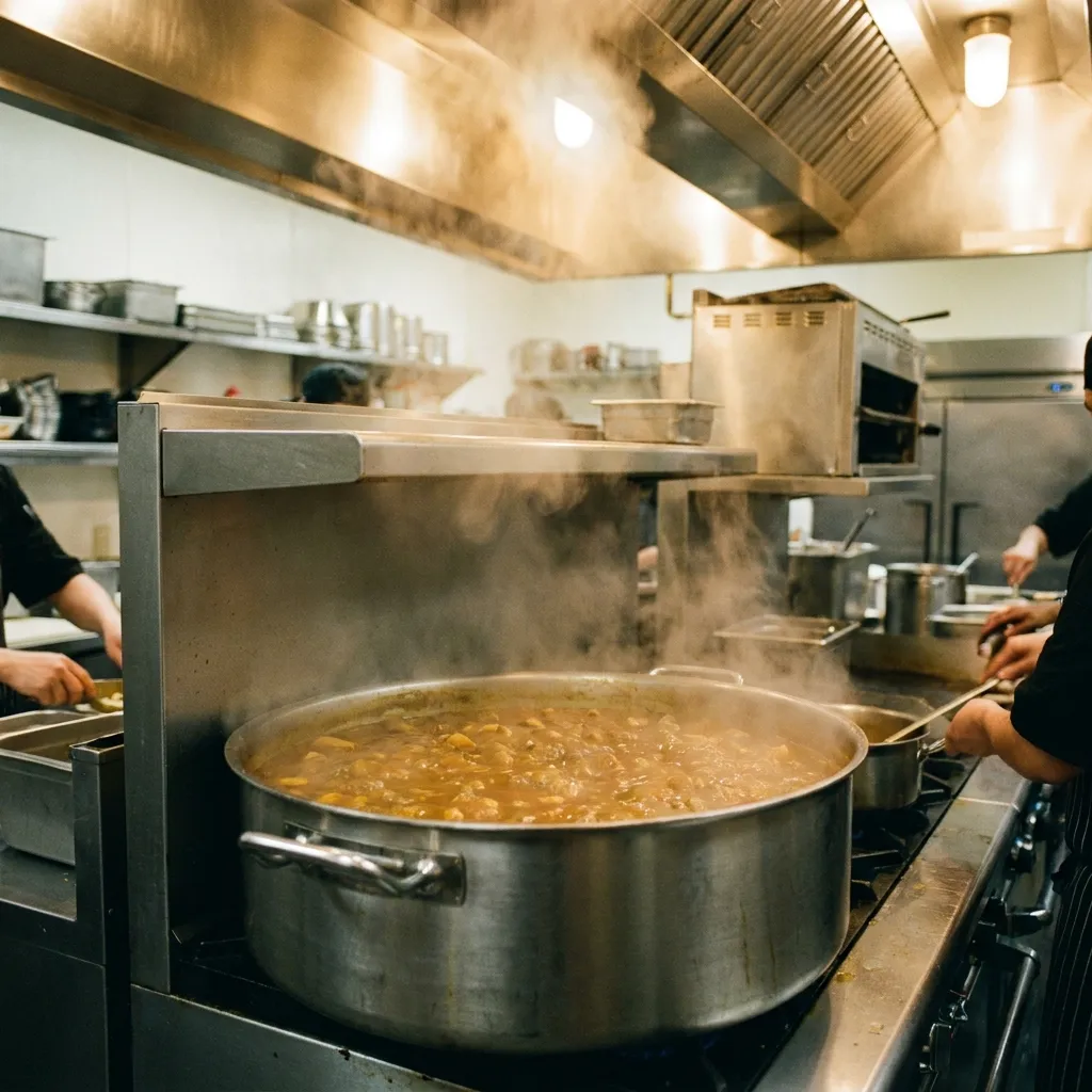 カレー ウェルシュ菌の食中毒機序と放冷・保温・再加熱の実務基準を解説。給食・大量調理現場のHACCP対応をISO 17025認定ラボが支援。